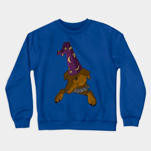 Evil Warlock Dog Crewneck Sweatshirt by JXG